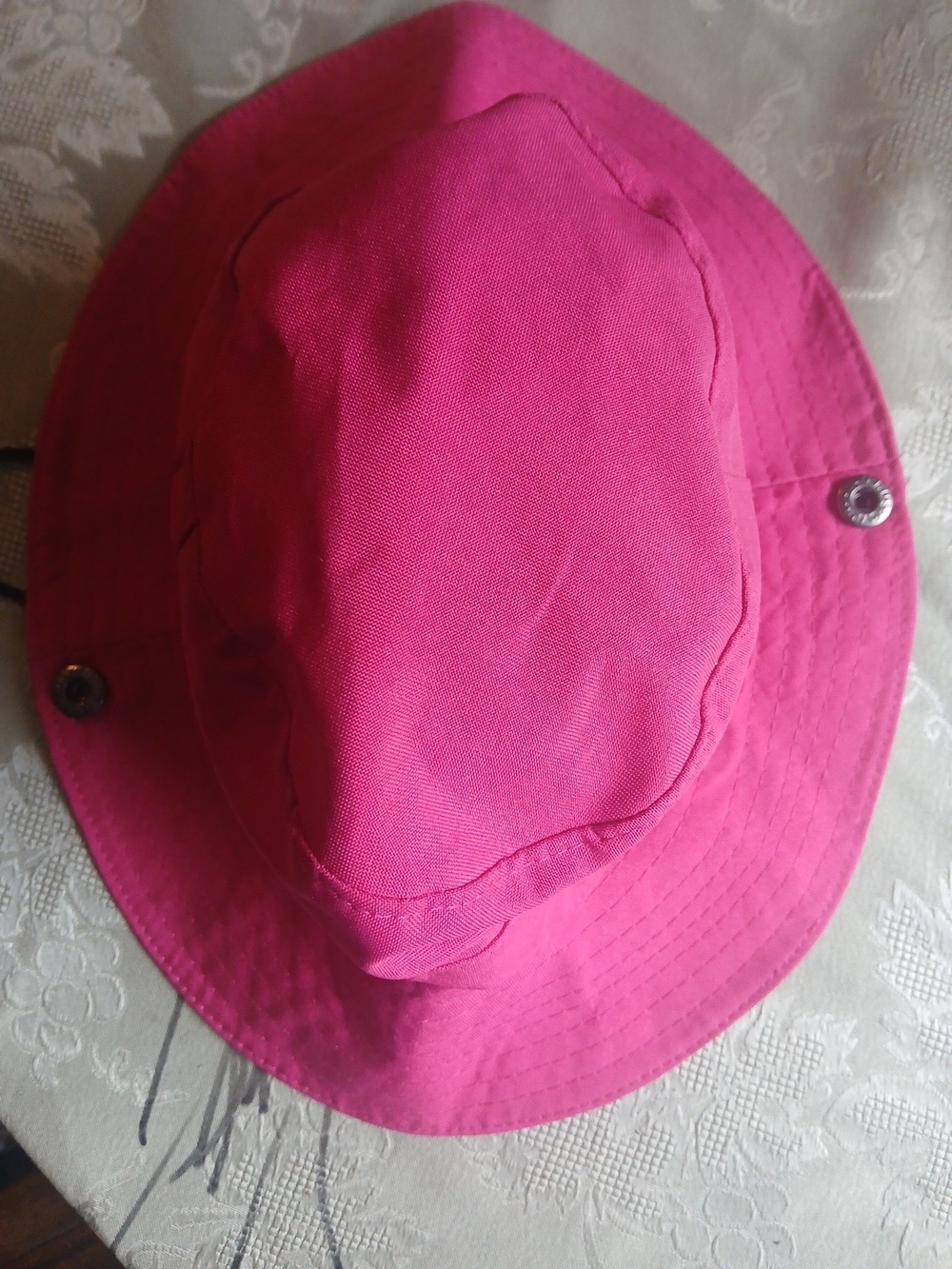 Porto Marino Girls Pink Bucket Hat Sun Safari Outdoor Summer One Size EUC